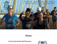 Tablet Screenshot of laportebythebayhalfmarathon.org